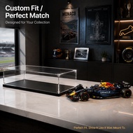Custom Size Acrylic Display Case for Lego 42206 Red Bull F1 Car Collector F1 Showcase Dustproof