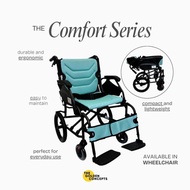 Wheelchair & Pushchair Lightweight Foldable for Elderly HappyWheels