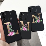 Tecno Spark 8C Case Soft Silicone Black Letter Casing Tecno Spark 8C 8 C Spark8C CellPhone Case Spar