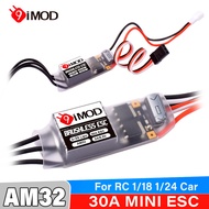AM32 30A Brushless ESC 9IMOD - 2-3S LiPo USBLink | 1/18 1/24 TRX4M SCX24 RC Crawler Controller