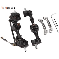 2Pcs Front and Rear Portal Axle with Metal Drive Shaft for  C14 C24 C24-1 C34 C44 B14 B24 1/16 RC Ca