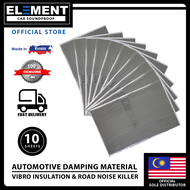10-Pcs ELEMENT 2.0mm Car Soundproof and Heat Deadening (75cm X 50cm)
