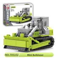 Mengbei Construction Vehicle Building Blocks 705100-26 for Boys Childrens Toy Excavator Dozer Playse
