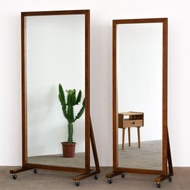 木島BOKTO || 櫸木 || 移動式落地鏡 加輪全身鏡 穿衣鏡 立鏡