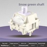 PMO: Kailh Snow Green / HMX Purple switches, factory-lubricated linear hot-swappable