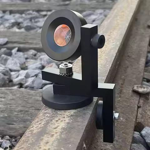 mini prism GMP104 with Magnetic L-bar base for swiss total station railway