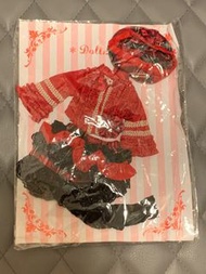 BJD 6分 黑紅色華麗娃衫 娃衣