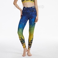 【SILVERWIND】聖誕之夜印花高強緊身褲速乾跑步健身瑜伽緊身褲