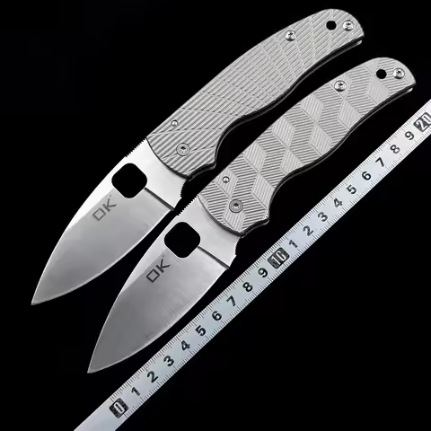 OK 229TIP Ceramic Bearing TC4 Handle %M390 Blade Knife