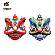 KOZEEY Eastern Lion Mask Animal Face Mask Classic Lion Mask Lion Dance Mask for Cosplay Party Props 