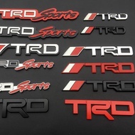 TRD Carbon Fiber 3D Decal Sticker Grille Emblem For Toyota Vios Innova Fortuner Hiace Wigo Rush Avan
