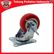 1pcs wheel 2 inchNilon caster wheel 2 inch display case wheel + brake