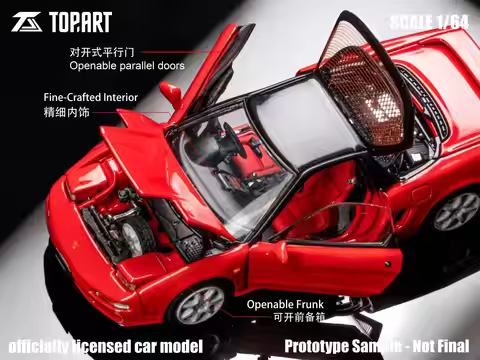 [PreSale] Topart 1:64 LBWK Countach LiberyWalk 41# Grey / NSX-R NA2 Metallic Black Red Diecast Model