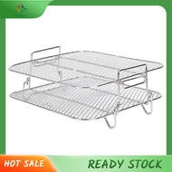 [luxiang.] Air Fryer Rack For  5.5L Air Fryer, 2 Tier Air Fryer Grill/Shelf/Dehydrator Rack Square ,