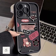 XX08 Case Casing hp Bear Pink For XIAOMI REDMI A1 A2 A3 2024 Redmi 9 9A 9T 9C 10 10A 10C Redmi 12 12