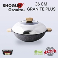 Shogun Granite Plus. Granite Coating. ( Wok 36CM With Semi Glass WITH INDUCTION )