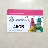 Voucher Tri (3) 45GB Soloraya