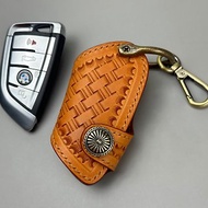 BMW鑰匙皮套 植鞣革