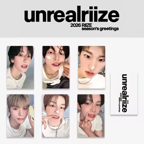 6PCS RIIZE Cute Mini Photo Cards LOMO Cards Idol Collectible Cards Fan Merchandise Gift Card Decorat