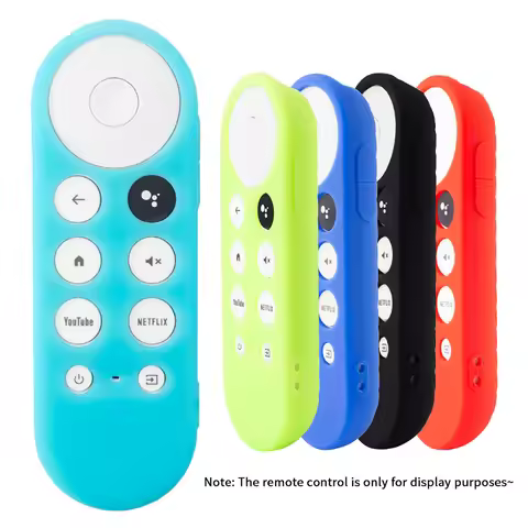 Soft Silicone Case For 2020 Google Chromecast 4k Snow Remote Protective Cover Shell Non-slip For Chr