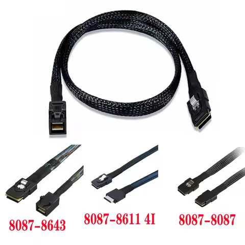 MINI SAS 8643 To SFF 8087 HD Built-in Server Data Cable Mini-sas HD SFF-8643 Data Server Hard Disk R