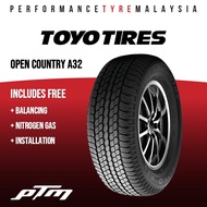 265/60R18 TOYO OPEN COUNTRY A32 Tyre (FREE INSTALLATION/DELIVERY) Mitsubishi Pajero Sport