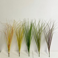 n56h 5 Bundles Faux Artificial Grass Plants Flower Arrangement Plastic Onion Grass 60cm Home Decor Wheat Grass