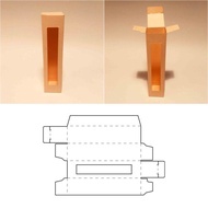 口紅盒模板，唇彩盒，唇膏盒，帶窗口紅盒