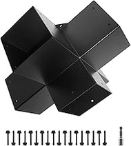 Qrooviiy Pegola Bracket Kits,5-Way Right Corner Woodwork Brackets for 4" x 4" (Actual:3.5" x 3.5") L