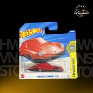 Hotwheels Card Short Porsche 911 model car with red keychain