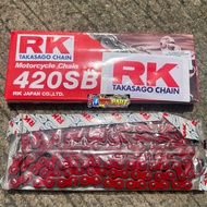 โซ่RK โซ่สีแต่ง RK 420 /120ข้อ(สำหรับสเตอร์420) มี4สี ของแท้100% #โซ่RK #โซ่สี #โซ่420