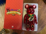 Bearbrick 400% 紅色招財貓 千萬兩