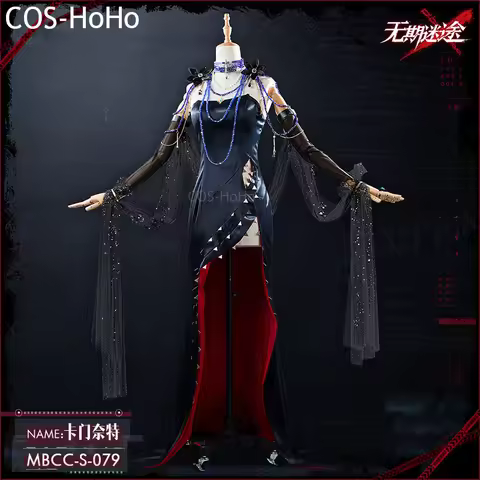 COS-HoHo Anime Path To Nowhere Cabernet Game Suit Gorgeous Elegant Dress Cosplay Costume Halloween P