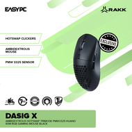 EasyPC | RAKK DASIG X Ambidextrous Hotswap Trimode PMW3325 Huano 80M RGB Gaming Mouse Black Or White