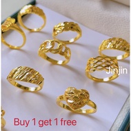 18k Bangkok gold class A ring size 6.7.8 Mixed style