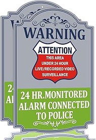 Warning 24 HR. Monitored Alarm Connected To Police Attention This Area Under Live/Recorded Video Sur