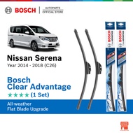 Bosch Clear Advantage U Hook Wiper Set for Nissan Serena C26 (BCA26"/BCA14")