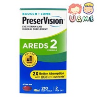 PreserVision 視力健康 維他命礦物質補充劑210粒迷你軟膠囊  - Areds 2 (平行進口貨) *不同版本隨機發貨
