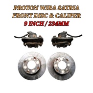 9 Inch / 234mm Front Disc Brake & Caliper Set Proton Wira Satria 1.3cc Front Brake Caliper & 9 Inch 