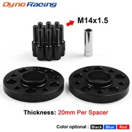 20mm 5x112mm 66.6mm Hubcentric Wheel Spacers M14x1.5 Tapered Bolts for AUDI A4 A6 Q8 W/Ball Bolts