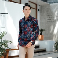 KEMEJA PRIA Erafez Long Sleeve Premium Distro Batik Shirt For Men