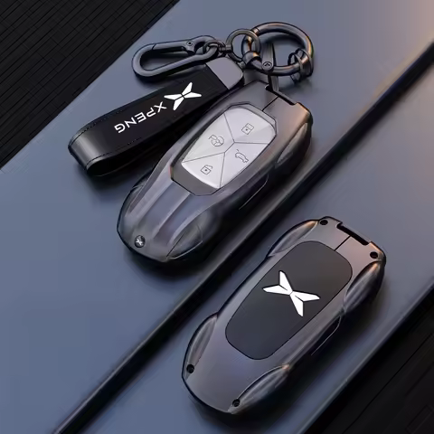 Car Smart Remote Key Protective Cover For XPeng G6 G9 P5 P7 P7i Car Key Case Cover Zinc Alloy Key Po