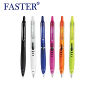 FASTER (ฟาสเตอร์) ปากกาเจล 0.5 รหัส CX715-FAN หมึกน้ำเงิน (คละสี)