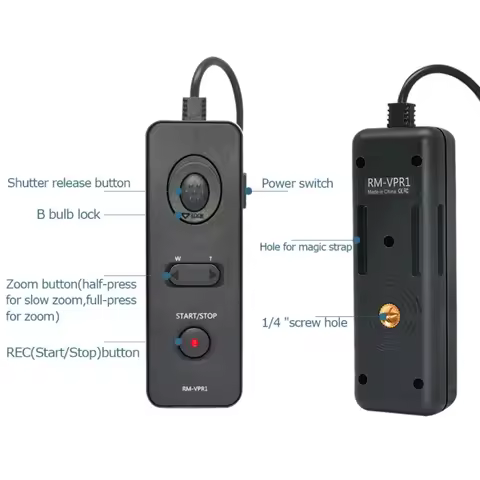 RM-VPR1 Corded Remote Control for A7III A7R AX53 AX33 AX100 AX700 AX45 AX60 PXW-X70 PXW-Z90V CX405 C