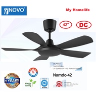 INOVO NAMDO42 DC MOTOR CEILING FAN / 42 INCH / MATT BLACK DC FAN (NON RETURNABLE)