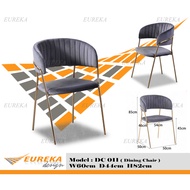 EUREKA Dining Chair Cushion Modern Steel Velvet / Kerusi DC011 (Deliver & Installation Klang Valley 