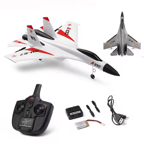 Wltoys XK A100-SU27 RC Plane 2.4G 340mm 3CH Airplane Fixed Wing Planes Outdoor RC Toys Flying Remote