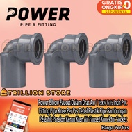Power Elbow Faucet In Thread Aw 1 1⁄2x3⁄4 3⁄4 1⁄2 Inch Pvc Pipe Fitting Knee Per Pcs Thick Plastic P