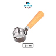 - One Two Cups Bottomless Naked Portafilter Stainless Steel 51Mm - Ec680