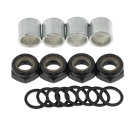 Skateboard Truck Speed Kit Truck Screws Axle Washers & Bearings Spacers Hardware Set Longboard Acces